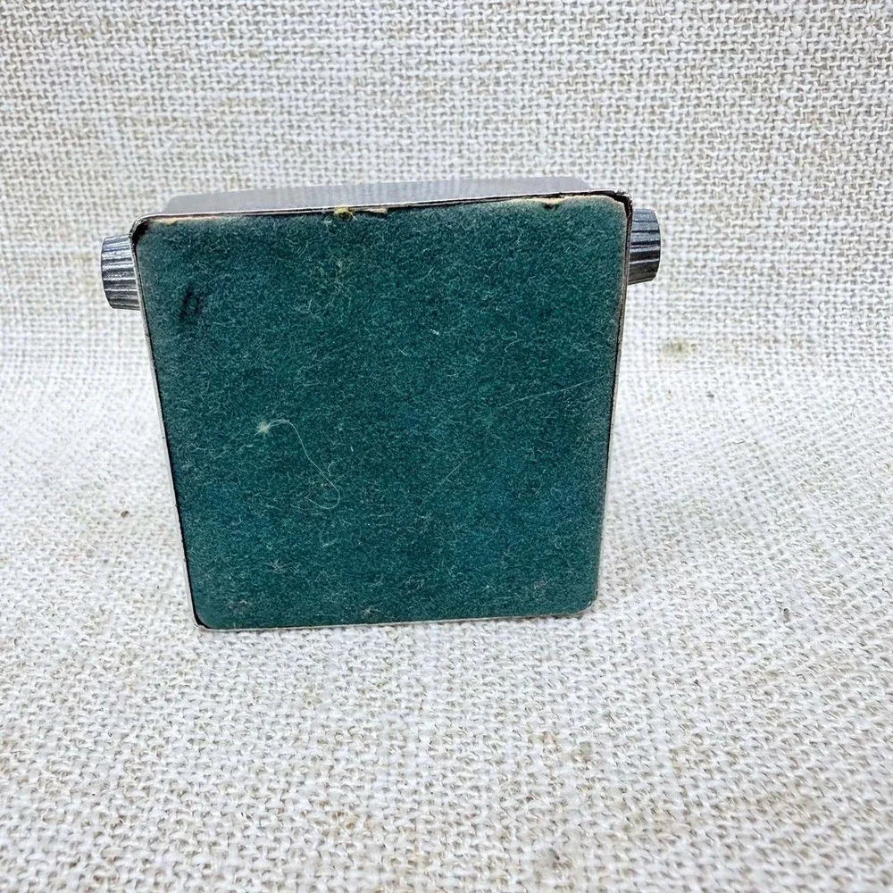Vintage Japan Chrome Globe Perpetual Desk Calendar Mid Century Office Decor